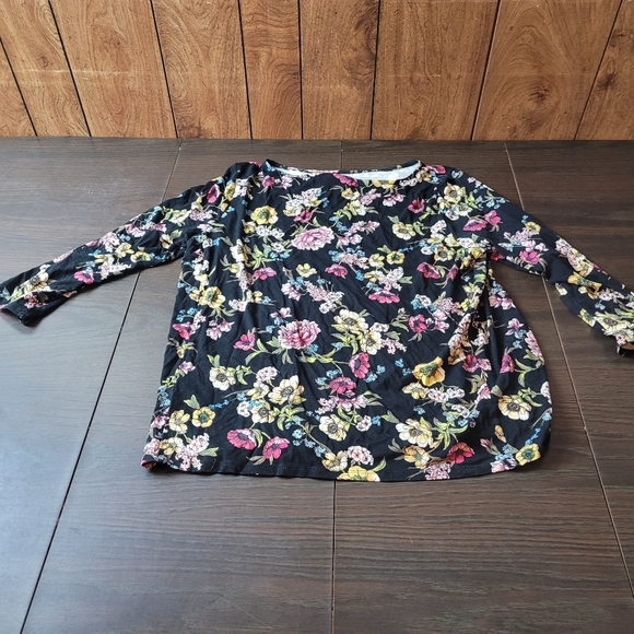 J.Jill wearever collection floral blouse - Picture 3 of 5